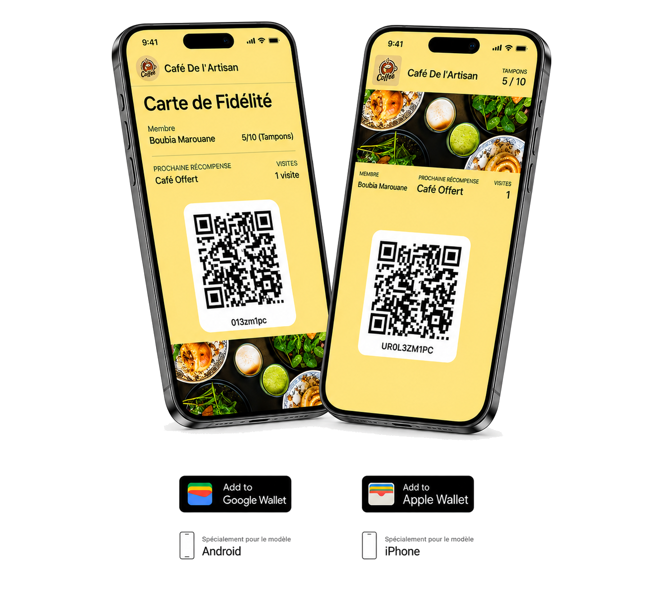 Carte de fidélité digitale — Google Wallet & Apple Wallet